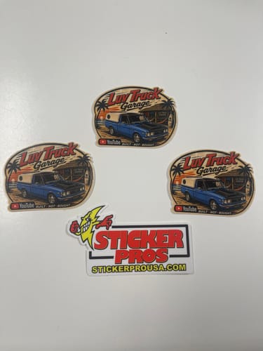 Customer photo review of 150 Custom 3" Laminated Vinyl Stickers