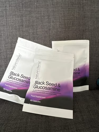 Customer photo review of Black Seed Oil & Natural Glucosamine Capsules