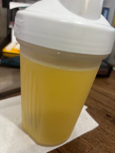 Customer photo review of Whey Protein Powder - Single Serving Sample Stick Packs