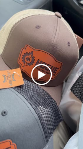 Customer video review of Premium Custom Leather Patch Hats (Wholesale)