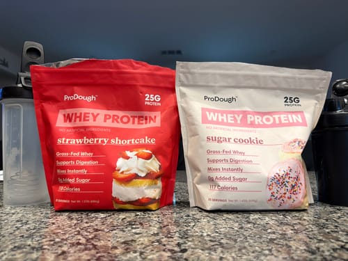 Customer photo review of Gourmet Whey Protein Powders