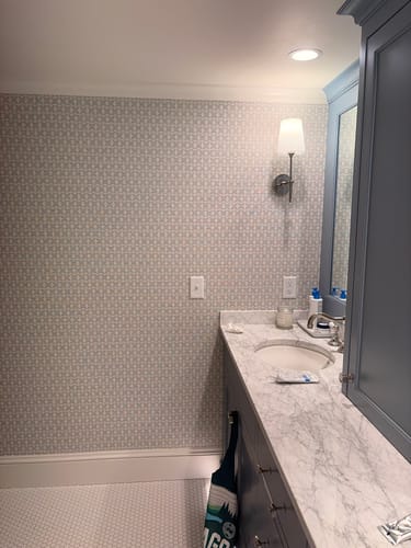 Customer photo review of Thibaut T10911 ZION Mineral Wallpaper