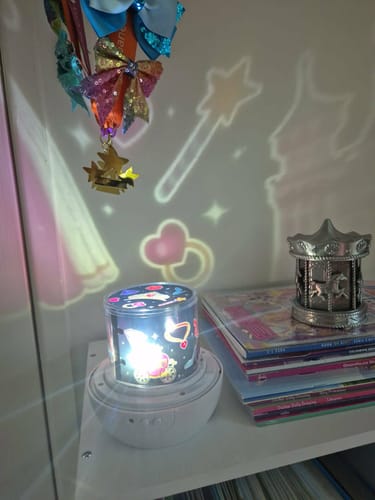 Customer photo review of Fairytale Rotating Projector Light