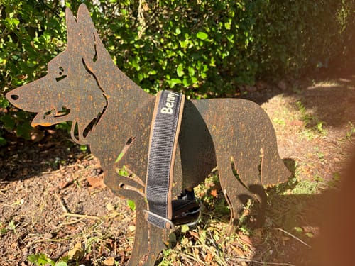 Customer photo review of Gartenstecker Schäferhund