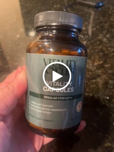Customer video review of Regular Strength Vitality Capsules- Natural Gentle Colon Cleanse for Daily Use