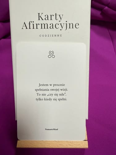 Recenzja produktu Karty Afirmacyjne ze zdjęciem od klienta
