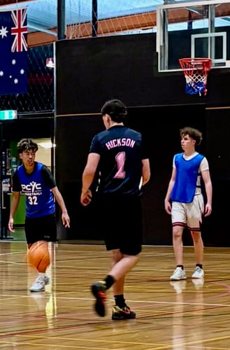 Customer photo review of Custom Black Pink Double Side Tops Athletic Basketball Jersey