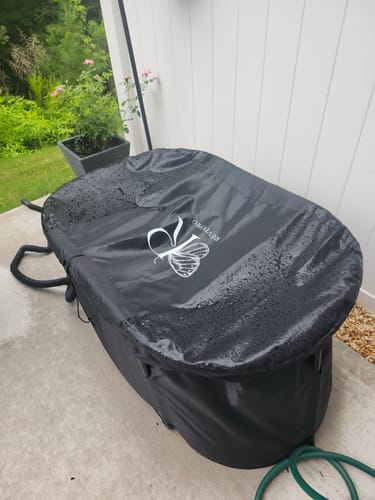Customer photo review of Portable Oval Ice Bath Tub X with Extra Length - Water Chiller Compatible Cold Plunge