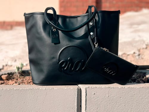 Customer photo review of Black Era Tote Bag