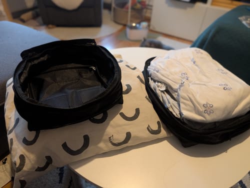 Kundenbewertung mit Foto zu Expandable Packing Cubes