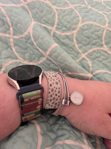 Customer photo review of Cross Charm Bracelet