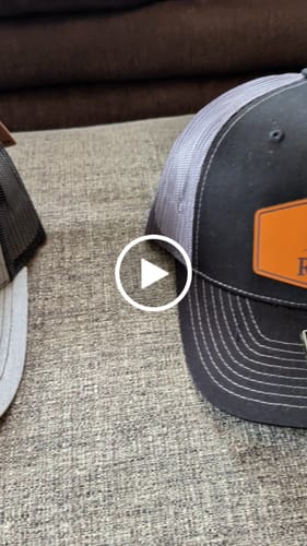 Customer video review of Premium Custom Leather Patch Hats (Wholesale)