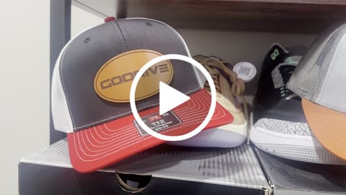 Customer video review of Premium Custom Leather Patch Hats (Wholesale)