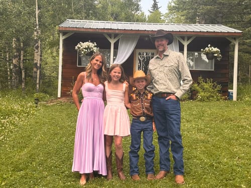 Customer photo review of Milan Dress in Lavender by Elle Zeitoune - RENTAL