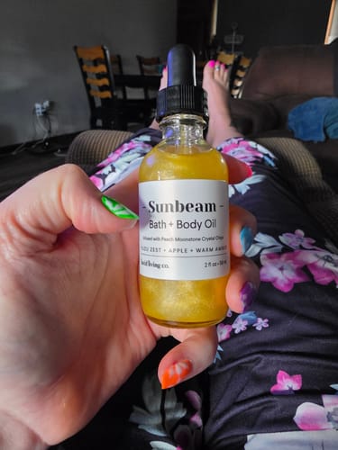 Customer photo review of Sunbeam Bath & Body Oil