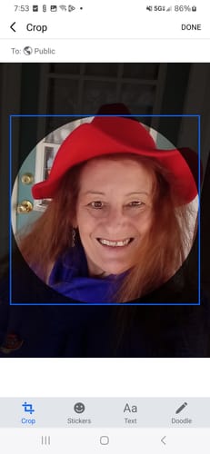 Customer smiling in a red hat, referencing successful results with the Seranova Micro Infusion System.
