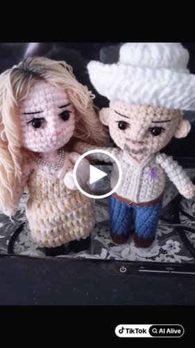 Customer video review of Dolly® Personalized Couple Crochet Dolls