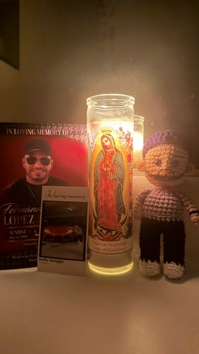Customer photo review of Dolly® Personalized Crochet Doll with Photo Card
