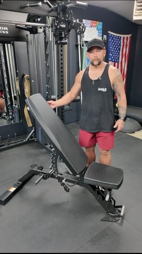 Customer photo review of Major Fitness Heritage Series AH64 Apache Adjustable Weight Bench