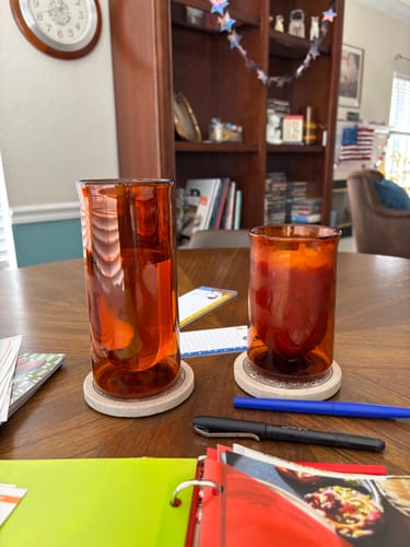 Customer photo review of FLUR Tasting Glasses