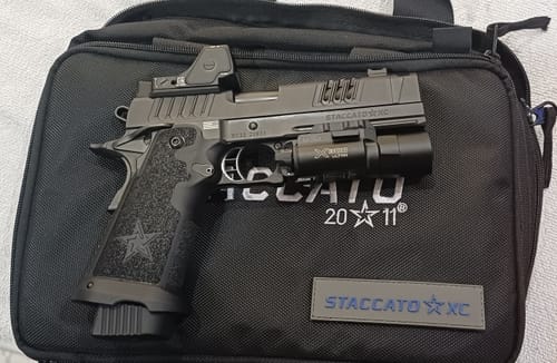 Customer photo review of STI 2011 Brass Double Stack Open Magazine Base Pad | 9mm/.38
