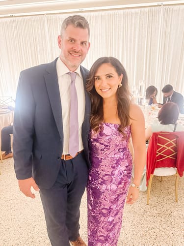 Customer photo review of Leslie Dress in Violet by HELSI - RENTAL