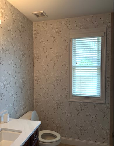 Customer photo review of A-Street Prints 4198-27842 Bliss Stone Blossom Wallpaper