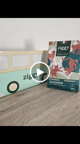 Avis vidéo d'un client sur Croquettes Chat Stérilisé Sans Céréales - Saumon