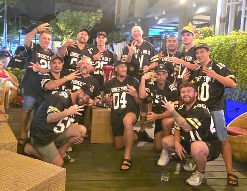 Customer photo review of Custom Burgundy White-Old Gold Classic Style Mesh Authentic American Football Jersey