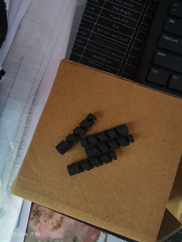 Customer's black spiral cable protectors included with the 360° MagPro Magnetic Phone Holder.