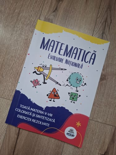Recenzie cu fotografie de la un client despre Carte Matematică Evaluare Națională - Bacademia (Toată Materia V-VIII: Algebră și Geometrie)