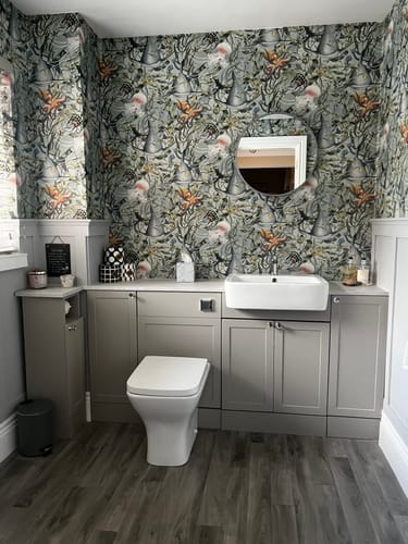 Customer photo review of Thaxton Door Integrated Combination Pack - Pebble Grey