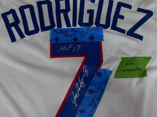 Customer photo review of Ivan Rodriguez Autograph Signing