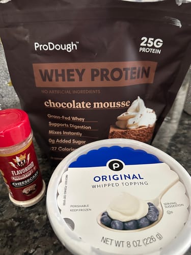 Customer photo review of Gourmet Whey Protein Powders