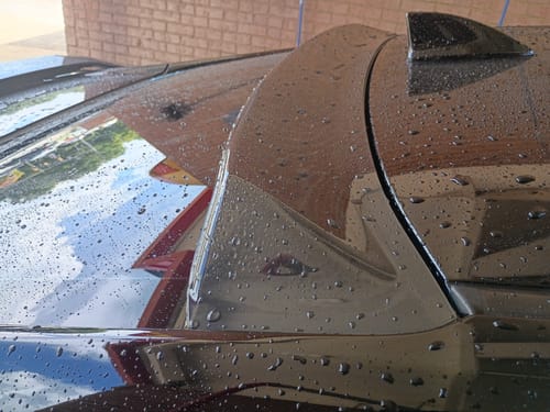 Customer photo review of 2016-21 Honda Civic Sedan Rear Roof Window Visor