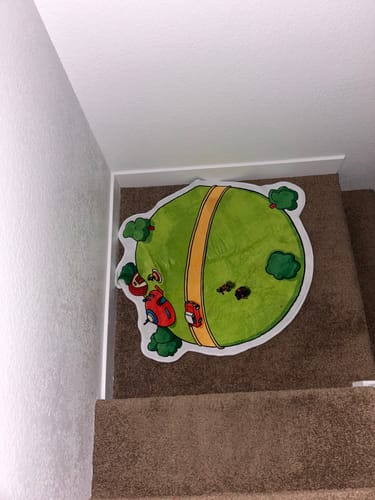 Customer photo review of Dragon Ball King Kai’s Planet Rug