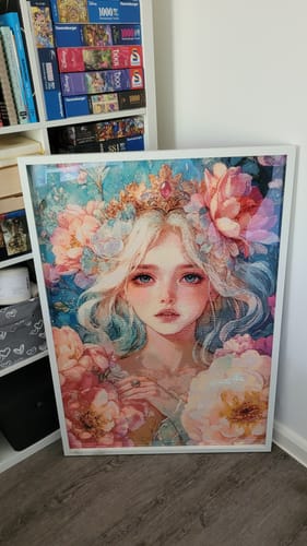 Customer photo review of 5D Diamond Painting – Königin der Blüten