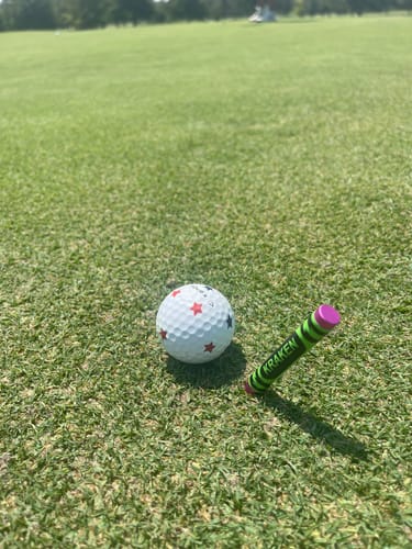 Customer photo review of 🍉 Slice Free Crayon Golf Divot Tool (Melon)