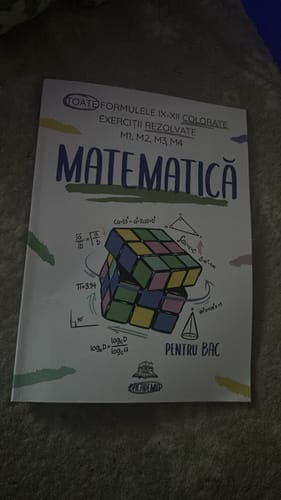 Recenzie cu fotografie de la un client despre Carte Matematică Bacalaureat (M1, M2, M3, M4) Bacademia