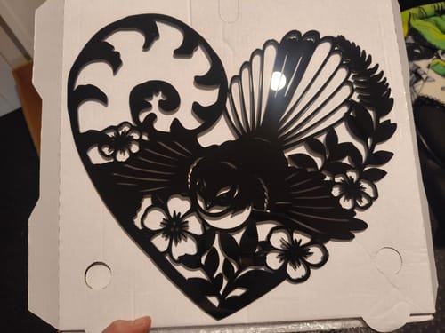 Customer photo review of Koru Fantail Heart Wall Décor