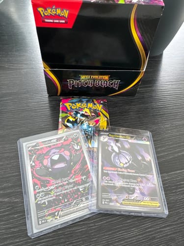 Customer photo review of Pokémon Mega Evolutions Pitch Black Booster Box