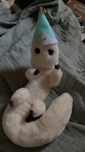 Customer photo review of Brush Buddy - Handmade art toy