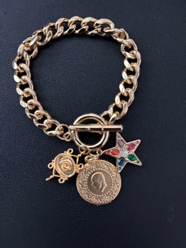 Customer photo review of Big Daddy Link BRACELET Bundle - (Chain + 3 Charms) TT LIVE