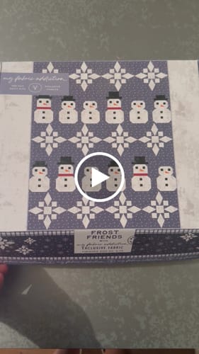 Customer video review of Frost Friends Snowman Pre Cut Quilt Kit