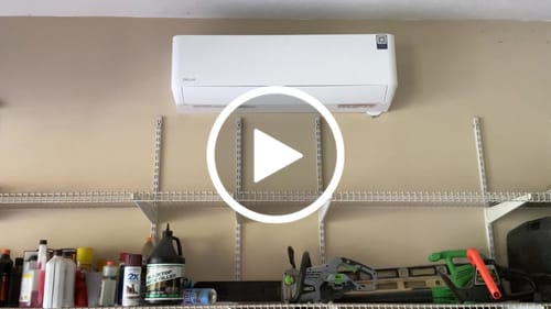 Customer video review of DELLA Optima Pro CloudAir Series 18000 BTU 23.5 SEER2 Ultra Hyper Heat Mini Split AC - Up to 1000 Sq.Ft.