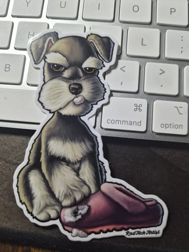 Customer photo review of 50 Custom 3" Laminated Vinyl Stickers