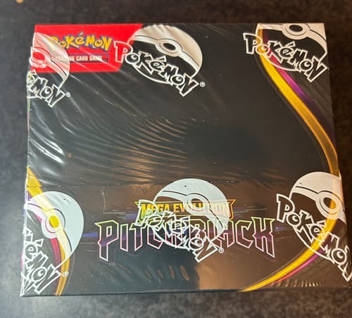 Customer photo review of Pokémon Mega Evolutions Pitch Black Booster Box