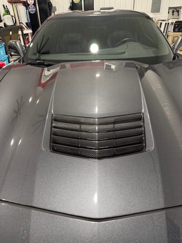 Customer photo review of Corvette C7 Stingray / Grand Sport DRY CARBON FIBER Hood Vent