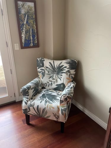 Customer photo review of Allston High Back Upholstered Accent Armchair
