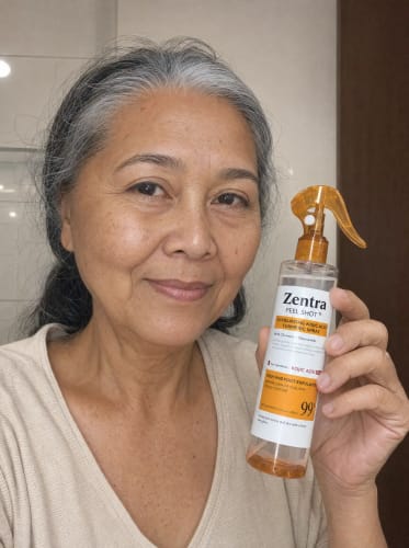 Customer photo review of Zentra - Korean Kojic Acid Peel Shot